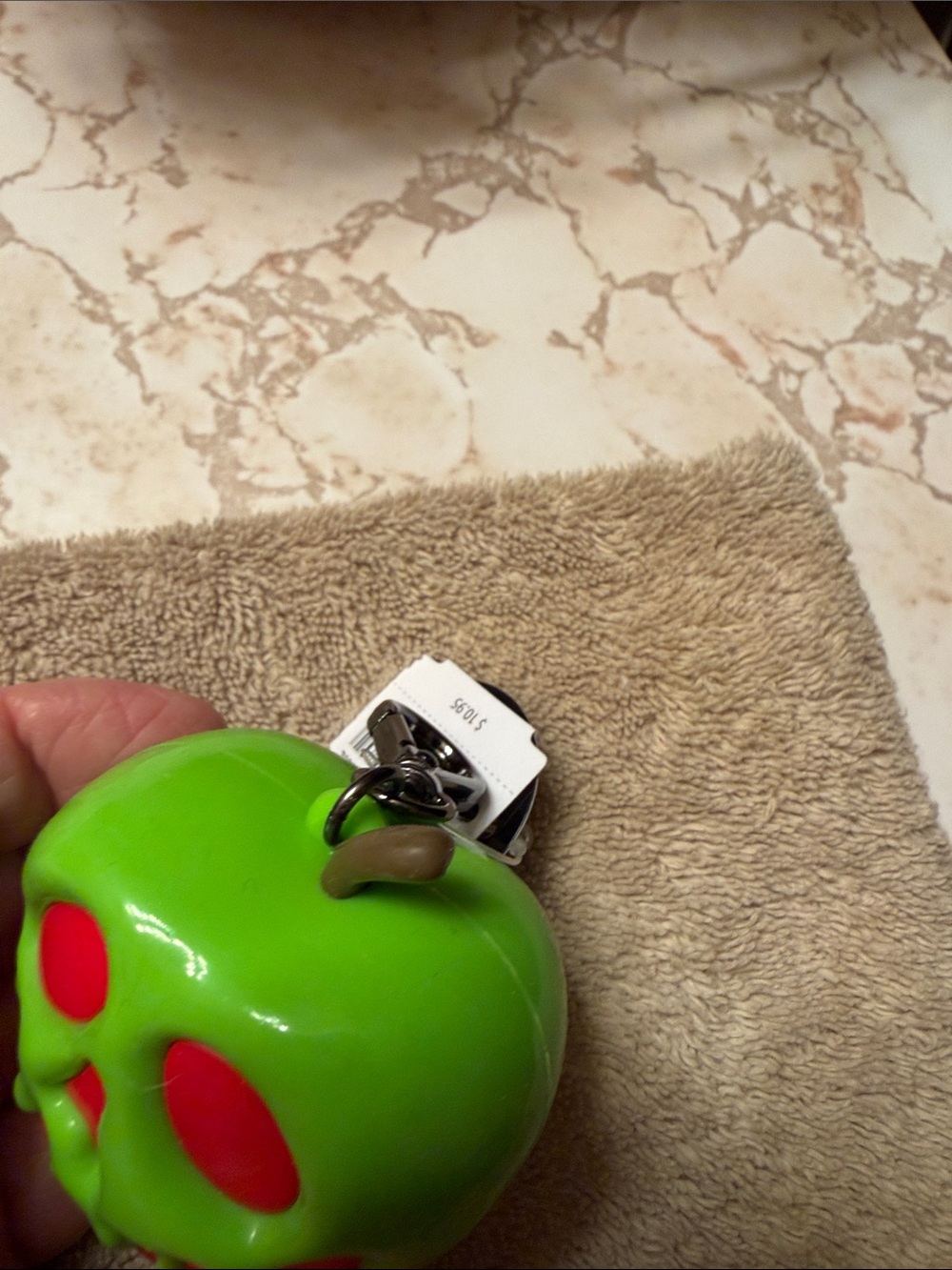 Evil Queen Bath & Body Works Glow-in-the-Dark Apple Keychain with Hand Gel - Picture 4 of 5